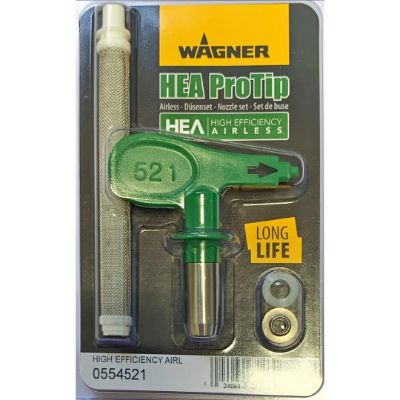 Duza, Airless, Wagner, Hea Protip 521, 0.021, Inch, 50°, 0554521 Duza, Airless, Wagner, Hea Protip 521, 0.021, Inch, 50°, 0554521